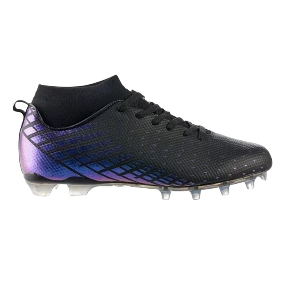 Riddell Mens Podium Mid Football Cleats Size 10.5 D Black Purple Athletic NWOB